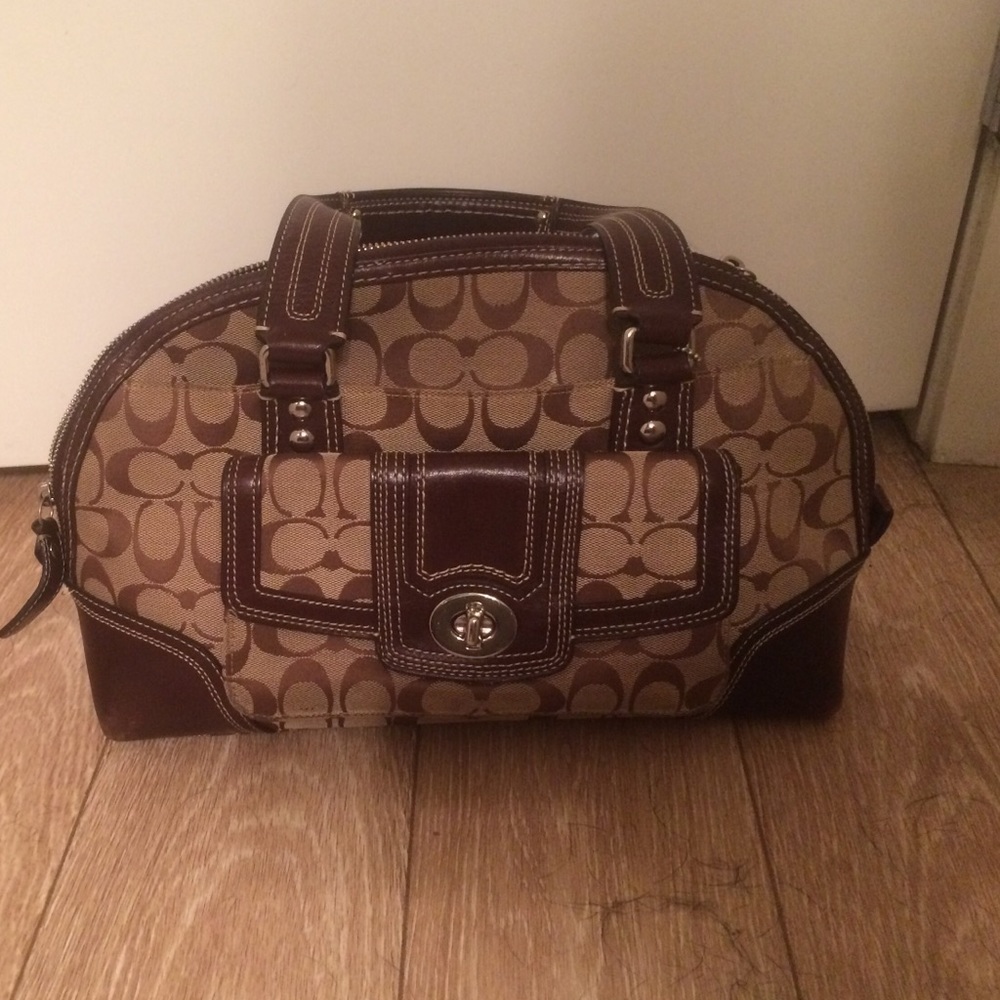 LARGE Brown Coach Handbag